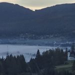 Blick auf die Tiroler Berglandschaft nahe Biberwier während unserer Anreise zum Gardasee.